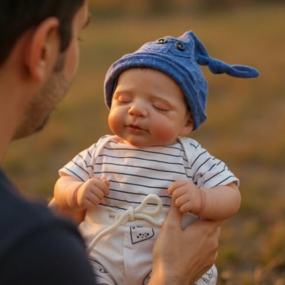 Realistic Reborn Baby Dolls Boy - 18-Inch Newborn Baby Dolls with Soft Cloth - Picture 7 of 8